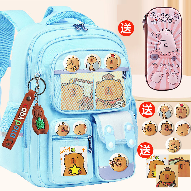 Mochila escolar para estudiantes de primaria niñas Grado 1 - 3 - 6 6 - 9 - 12 niños de 6 años de edad Mochila de hombro de luz infantil