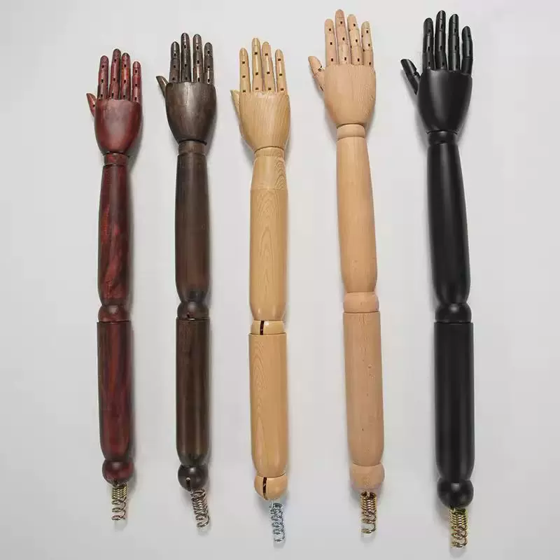 实木手臂服装模特道具配件活动关节可旋转商场展示替换手男女适用