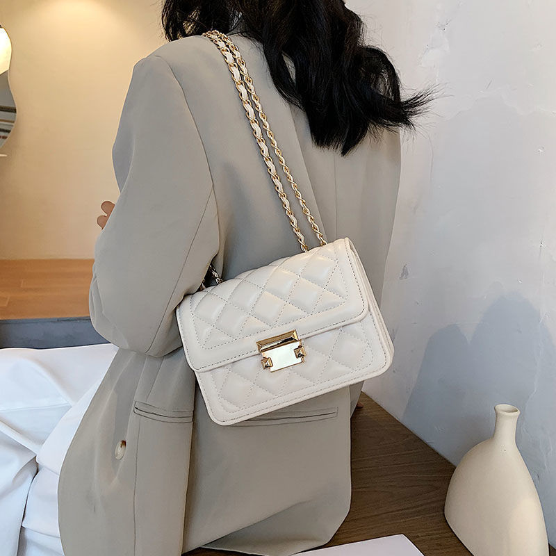 Spring Small Handbag for Women 2022 New Trendy Fashion Quilted Chain Bag Internet Celebrity Ins Shoulder Crossbody Bag Versatile