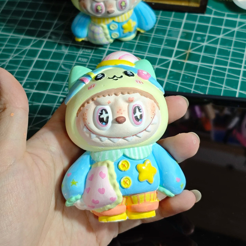 拉布布儿童玩具diy手工涂鸦夜市摆摊白胚批发涂色石膏娃娃工厂|undefined