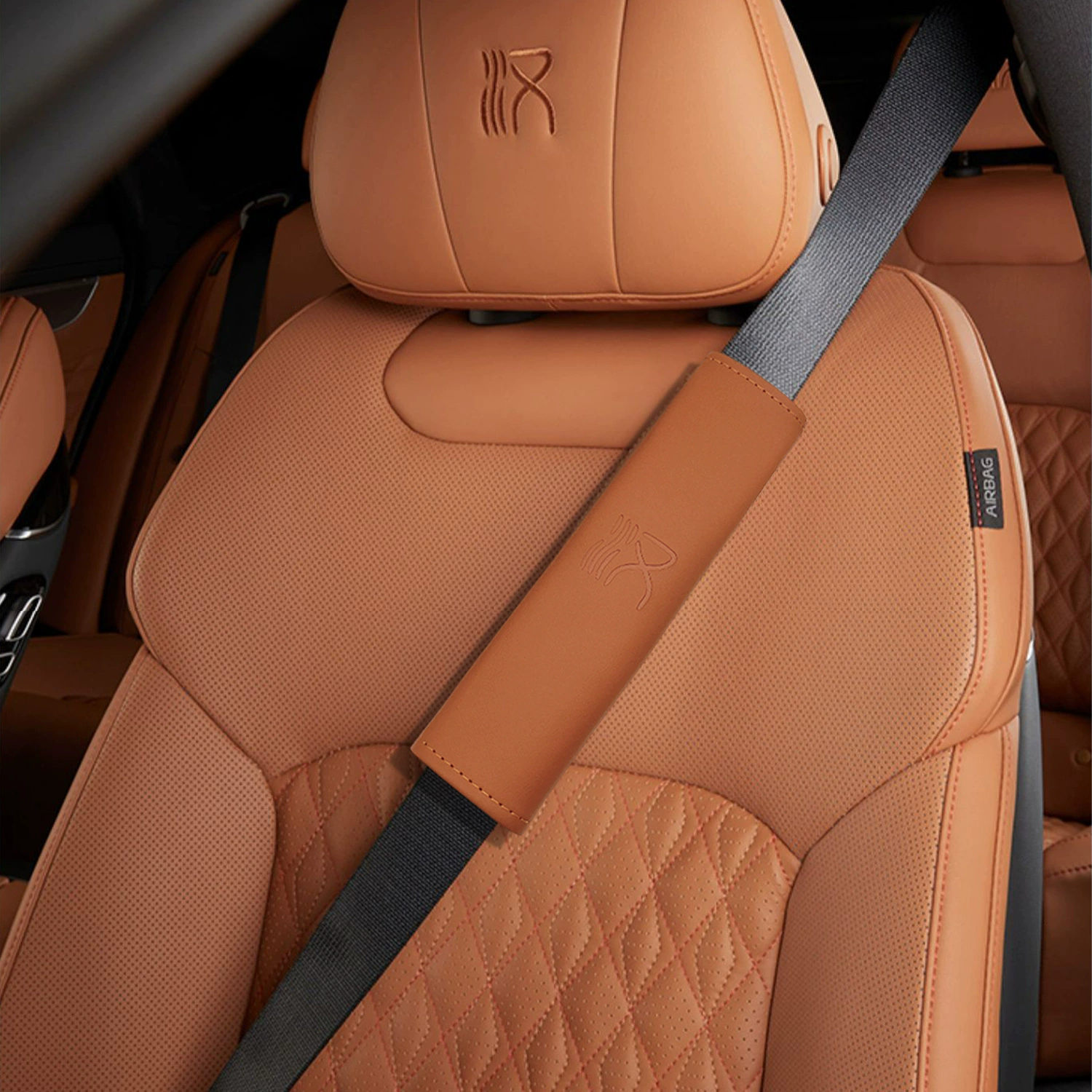 Suitable for BYD Han EV modified seat belt guard leather insurance ribbon EV Han special modified shoulder cover