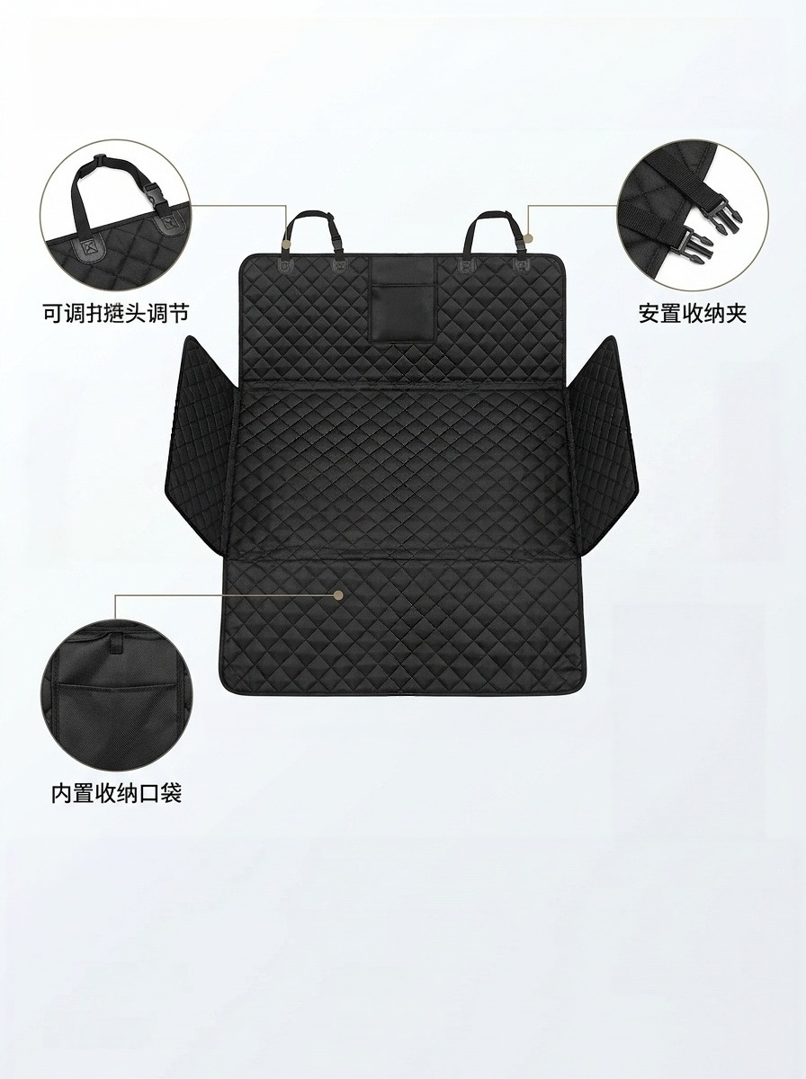 Cross-border exclusive car pet mat, anti-dirt, anti-scratch, wear-resistant, foldable, universal for car trunks
