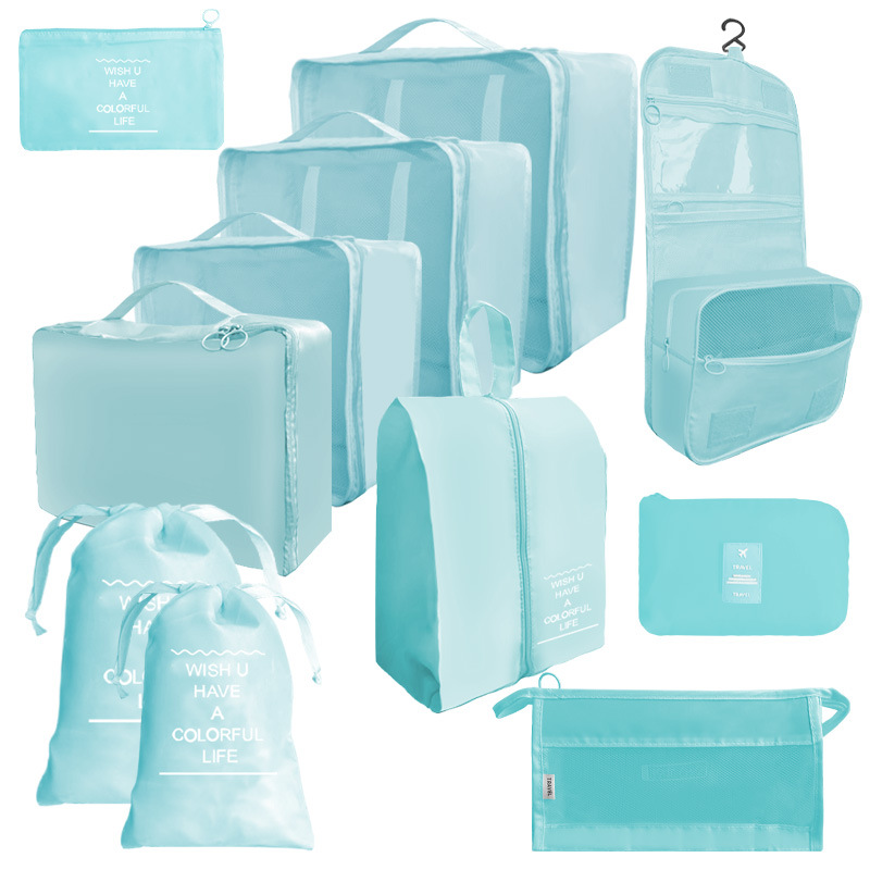 Bolsa de almacenamiento de viaje transfronterizo juego de cosméticos de lavado digital bolsa de almacenamiento subpaquete ropa zapatos bolsa de lona