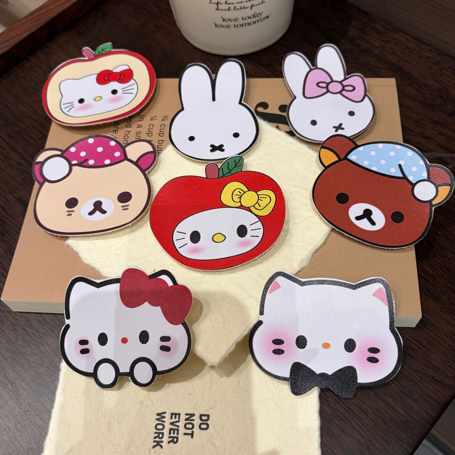 Cute and Soft Rilakkuma Hair Tidying Tool 2026 New Model, Seamless Magic Tape Hair Accessory for the Back of the Head and Bangs