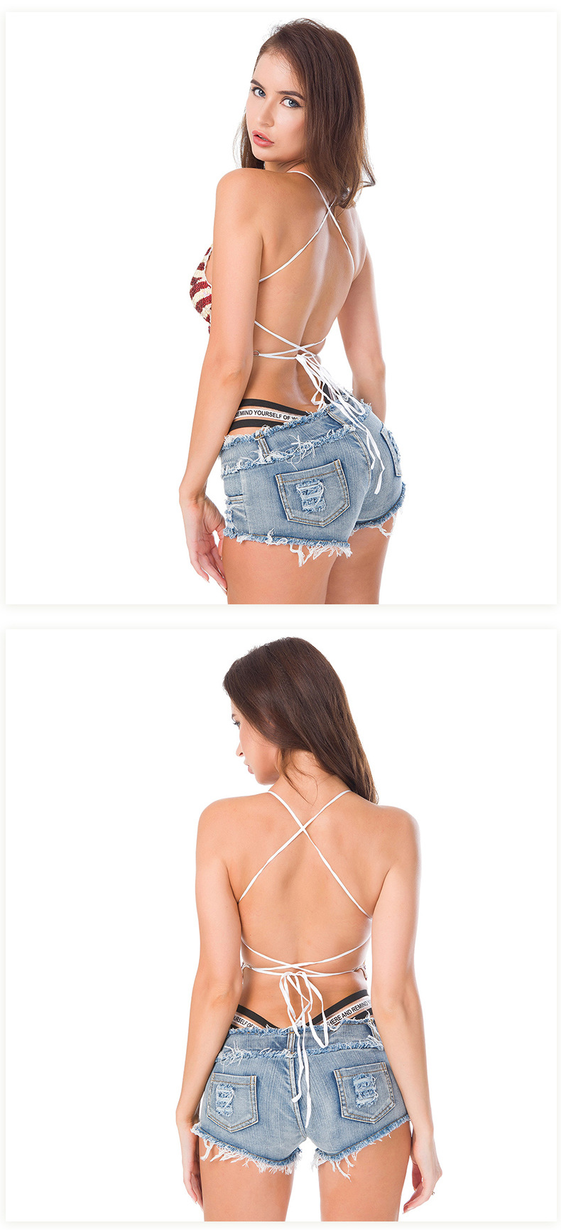 new summer sexy low waist denim shorts NSML64763