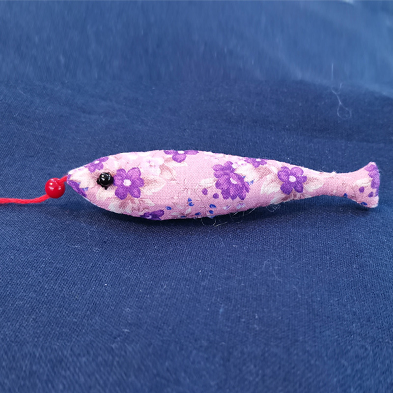 Patchwork estilo antiguo pescado coche colgante bolsa joyería suéter cadena bordado decorativo hecho a mano DIY llavero colgante