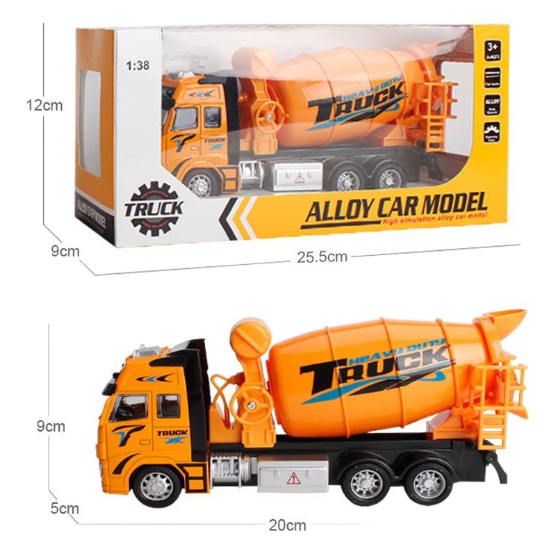 Pequeño solo Youpin coche de juguete para niños camión de bomberos 1:38 Tire hacia atrás modelo de coche de aleación coche de ingeniería de juguete al por mayor