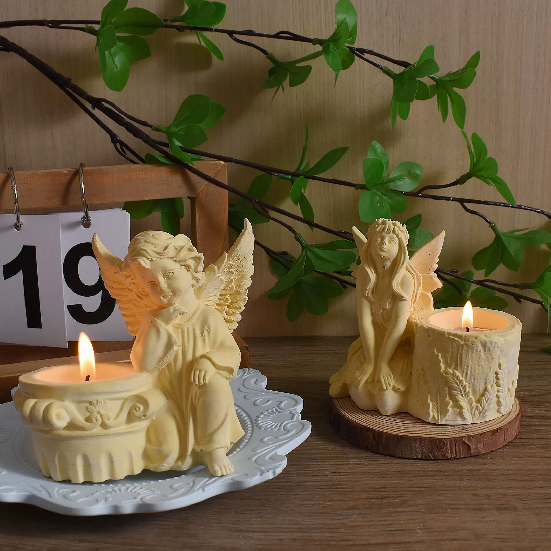 Свеча-фея, силиконовая форма, цветочный горшок, handmade, оптовый