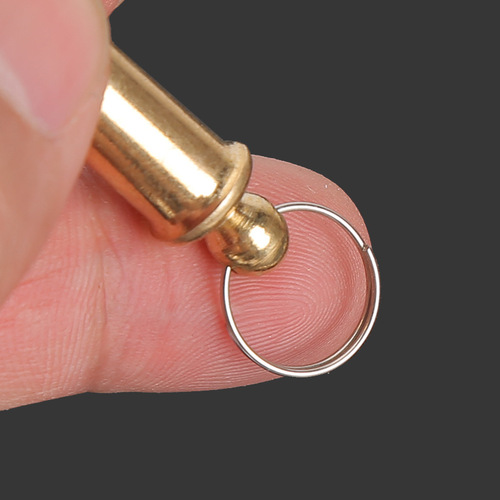 Copper sub-line knotter, curved hook double-needle fishing line knotter, fishing supplies and fishing gear accessories wholesale