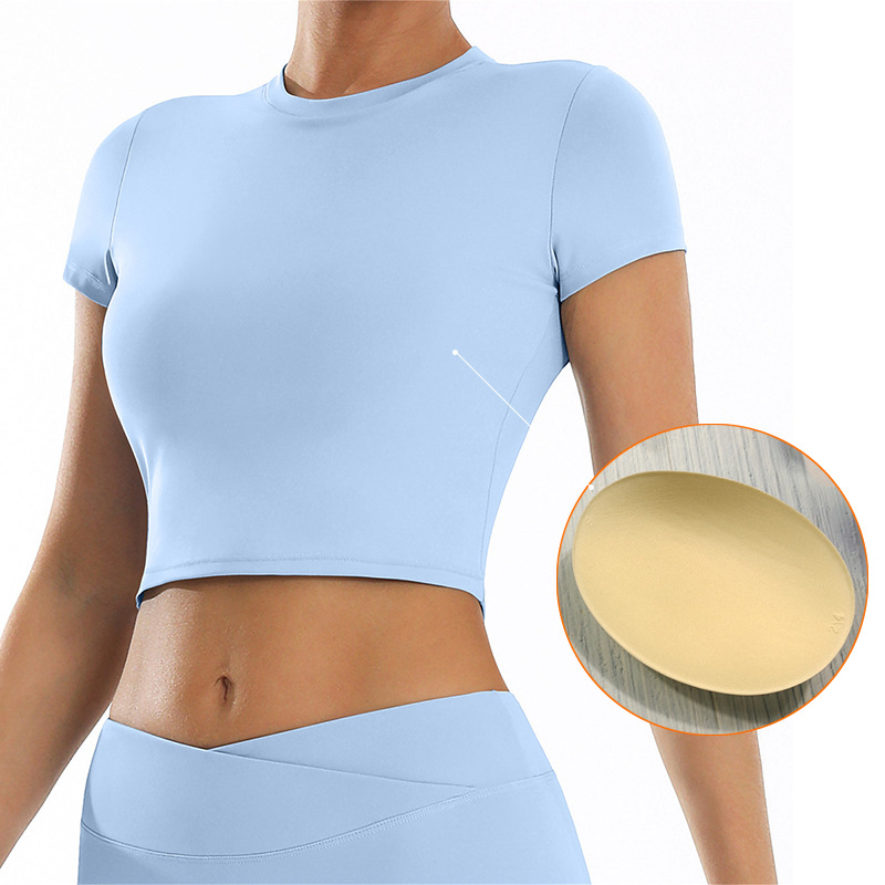 Tight Quick-drying Fitness Top Casual All-match Yoga Clothes Running Pilates Sports T-shirt Short-sleeved DX8001