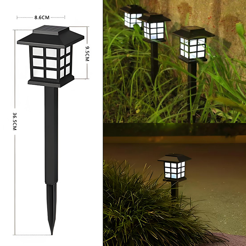 Luces solares para casas, luces solares, luces de jardín para exteriores, se encienden automáticamente después de la oscuridad, luces de césped para jardín, luces de ambiente impermeables