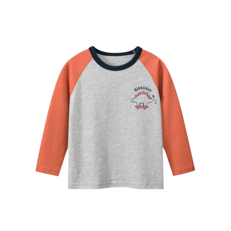 27 niños de estilo coreano Camiseta de manga larga para niños de otoño camisa de fondo para niños ropa de bebé de moda para niños entrega transfronteriza de una pieza