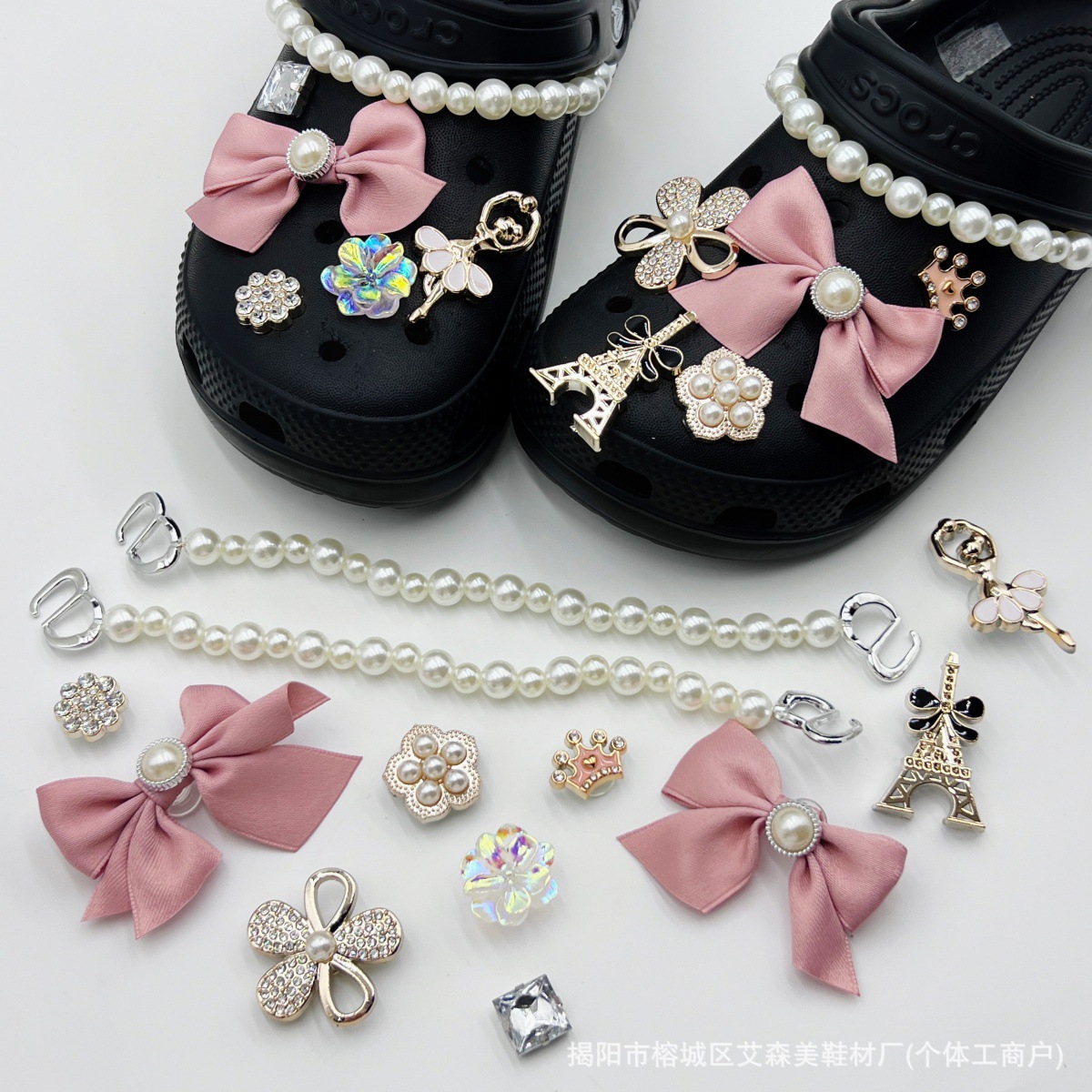 Estrellas plateadas ajuste agujero agujero perdido zapatos decorativos accesorios DIY extraíbles accesorios de flores hebillas de zapatos accesorios tridimensionales