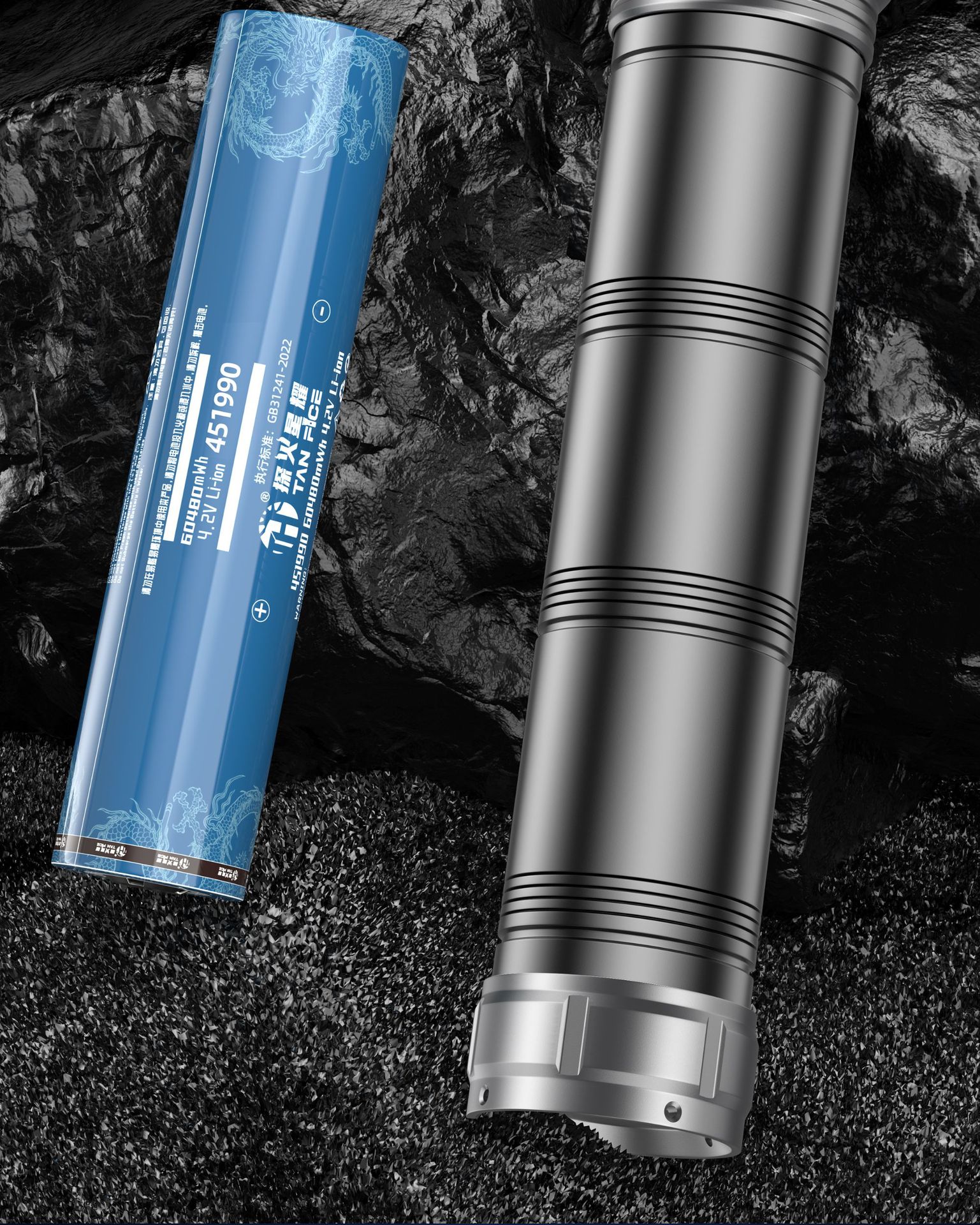 Cross-Border Hot-Selling High-Brightness Flashlight with Multi-Functional Telescopic Fixed-Focus Zoom, Outdoor Aluminum Alloy Emergency Light