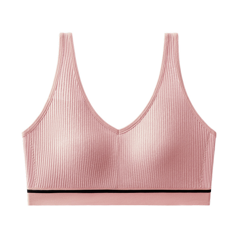 Transfronterizos deportivos de algodón puro, ropa interior de espalda hermosa, sujetador transpirable simple que absorbe el sudor, ropa interior de espalda hermosa, ropa interior de pecho.