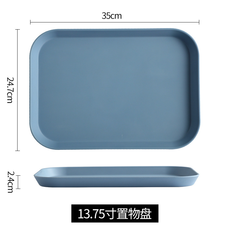 Insトレー北欧風茶盤客間カップ盤家庭用レストラン長方形放水カップ盤果物メラミン盤|undefined