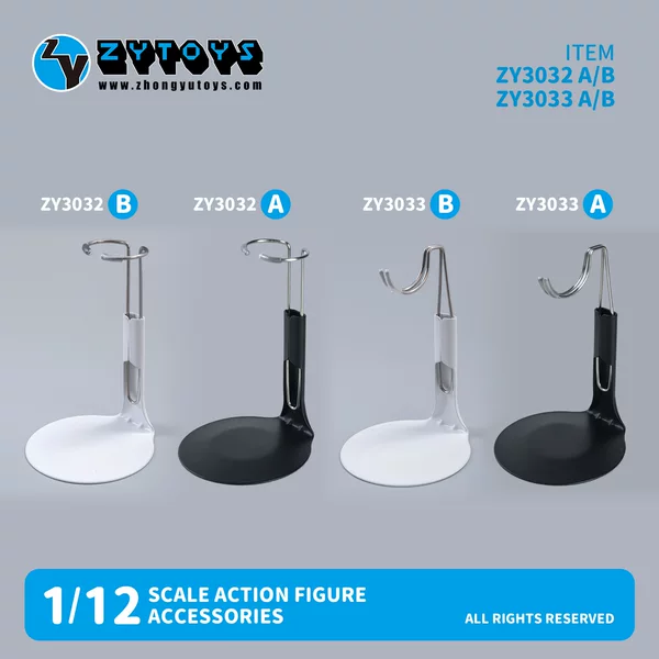 Zytoys 1/12Bjdob Doll Figure Stand Metal Support Stand for 1/12 and 1/8 Scale Action Figures