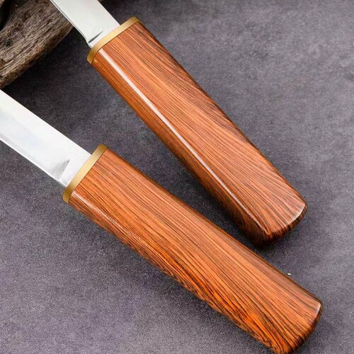 New Dragon and Phoenix Double-Edged Knife, Mandarin Duck Integrated Knife, Sharpenable Fruit Knife, Household Peeling Knife, Outdoor Portable Dual Knife