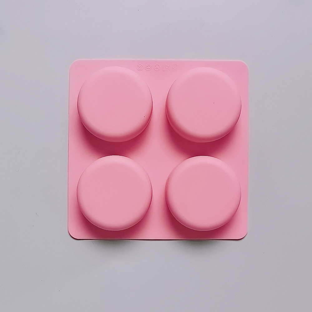 4 Jabón facial de doble cara con 588 galletas molde de silicona pastel helado pudín molde de postre jabón utensilios para hornear