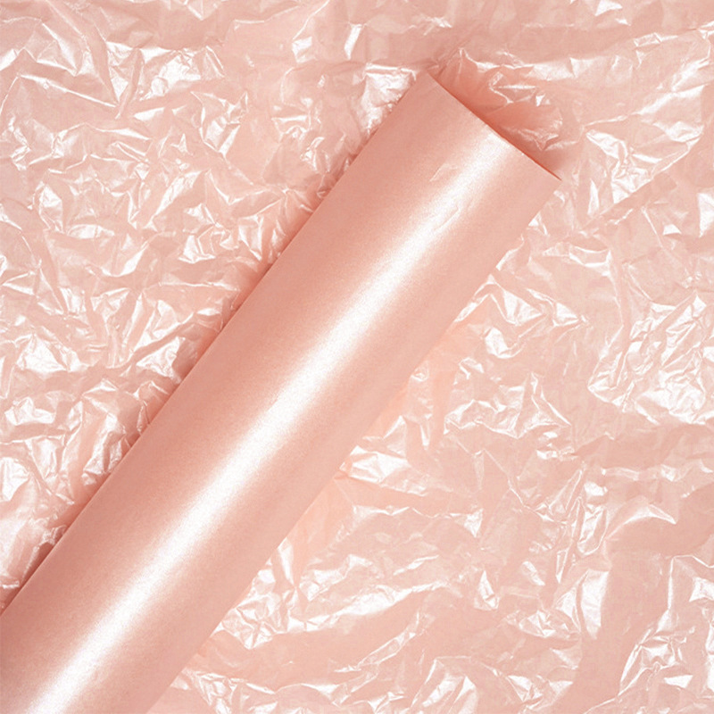 Flor Sombra de cera de luz impermeable de papel de pera Flor de Papel de embalaje de papel de base de forro de ramo de flores material de la tienda de flores suministros