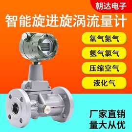 智能旋进旋涡流量计数显煤气天然气流量计氧气沼气旋进漩涡流量计