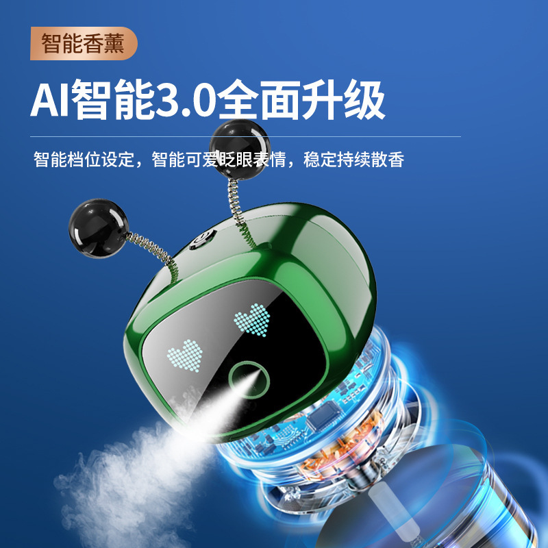 Máquina de aromaterapia inteligente para automóvil, robot, adornos de aromaterapia creativa, atomizador de perfume de aire fresco, aromaterapia para automóvil