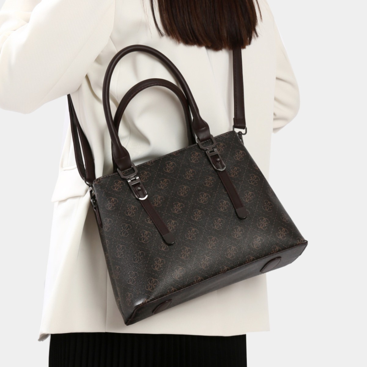 Bolso de mujer nuevo producto 2024 tendencia de moda europea y americana retro bolso de mujer comercio exterior gran capacidad bolso de hombro