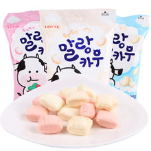 韓國樂天棉花牛牛棉花軟糖乳酸味63g糖果休閑零食品乳酸味