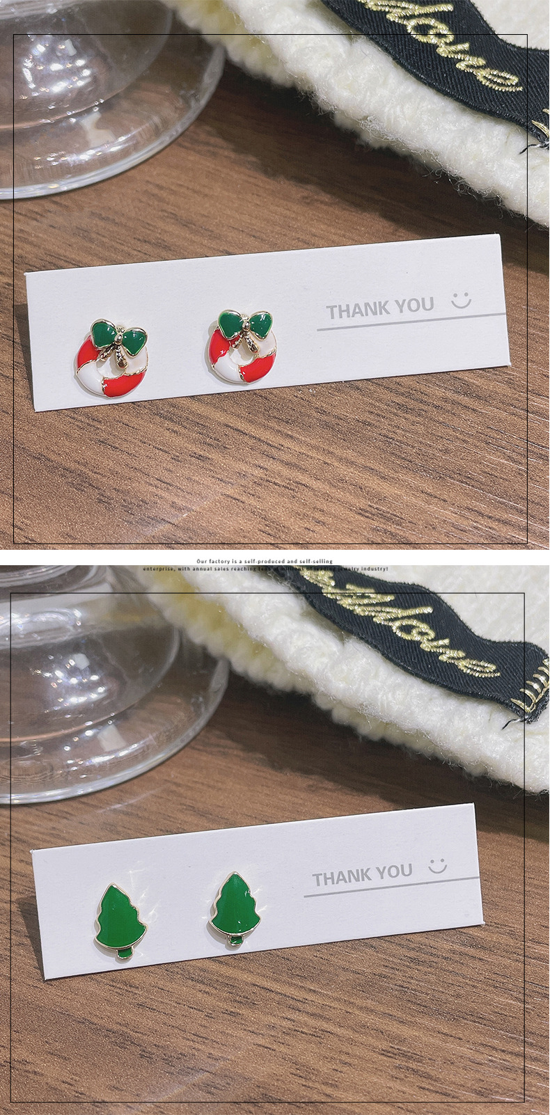 Fashion Santa Claus Christmas Socks Alloy Enamel Womenu0027S Ear Studs 1 Pair