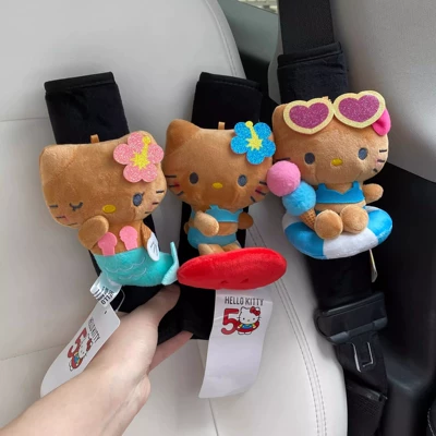 Car Seatbelt Shoulder Pads Are Comfortable and Breathable for Long-Distance Use, Providing Protection for the Shoulders and Neck, and Are an Essential Car Accessory