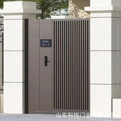 新中国式入戸門農村自建房庭庭入戸門自動知能ダブルドアアルミ芸防犯扉