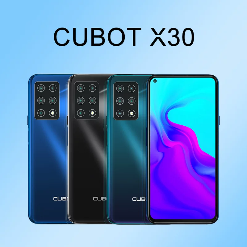Смартфон CUBOT X30 8+128ГБ/8+256ГБ, 6.4" экран, опция памяти, поставка из Гонконга