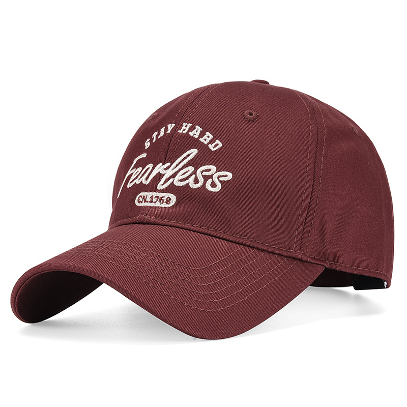 2024 nueva letra bordada sombrero de béisbol para hombres y mujeres profundizar el borde ancho para mostrar la cara pequeña sombrero de sombra de primavera y verano