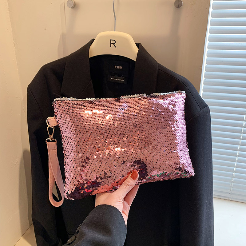 Sequin Envelope Bag Women's Bag New Summer Shiny Tassel Clutch Bag Evening Bag Fashionable Elegant Handbag