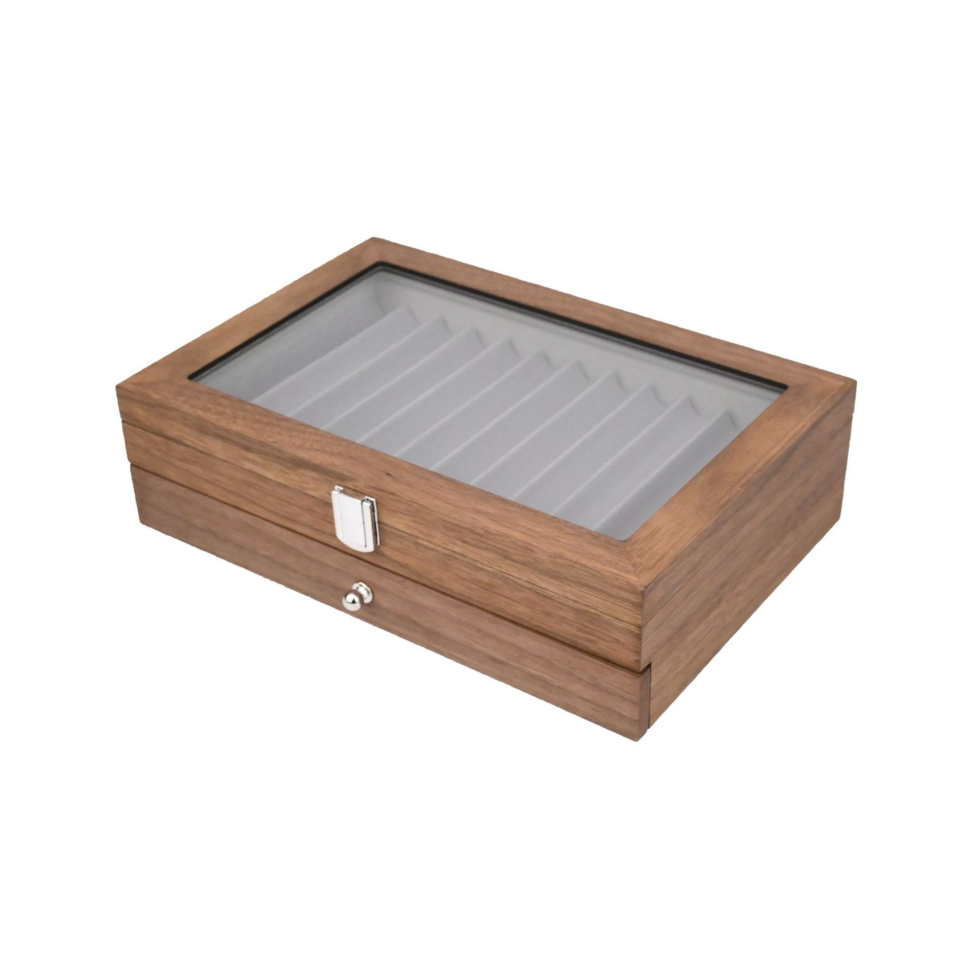 En stock pluma caja 12 23 34 pluma de madera caja de presentación caja de papelería pintura pluma caja de almacenamiento caja de madera
