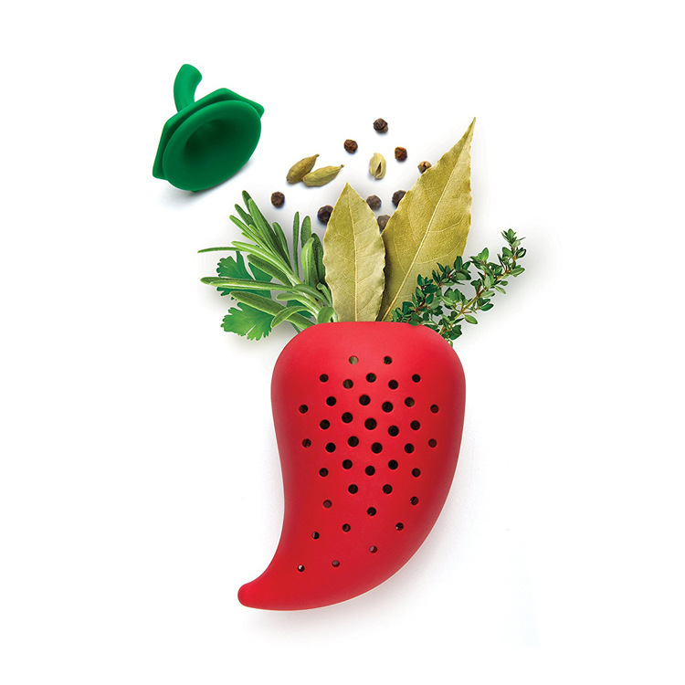 Creative pepper -shaped spice filter soup soup soup soup Silicon…