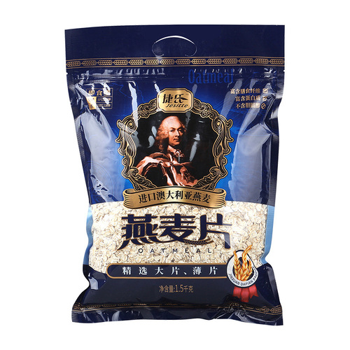 Jie's oatmeal 1500g bagged student family nutritious breakfast no-cook ready-to-eat meal replacement cereal meal drink