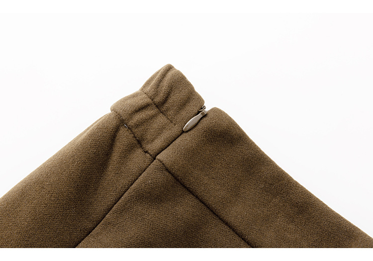 GraceChic Plus Size High Waist Slimming Women's Bodycon 2025 Winter Fat MM Patchwork Ruffled Short Skirt NQ1336_voghion.com