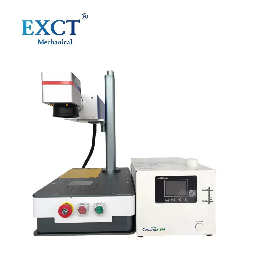 紫外激光打标机台式水晶玻璃内雕机可乐叶雕打印树叶激光雕刻机