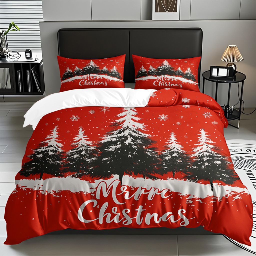 Impresión digital 3D Kit de colcha de navidad muñeco de nieve alce piel fábrica de textiles caseros directa TEMU / JIT