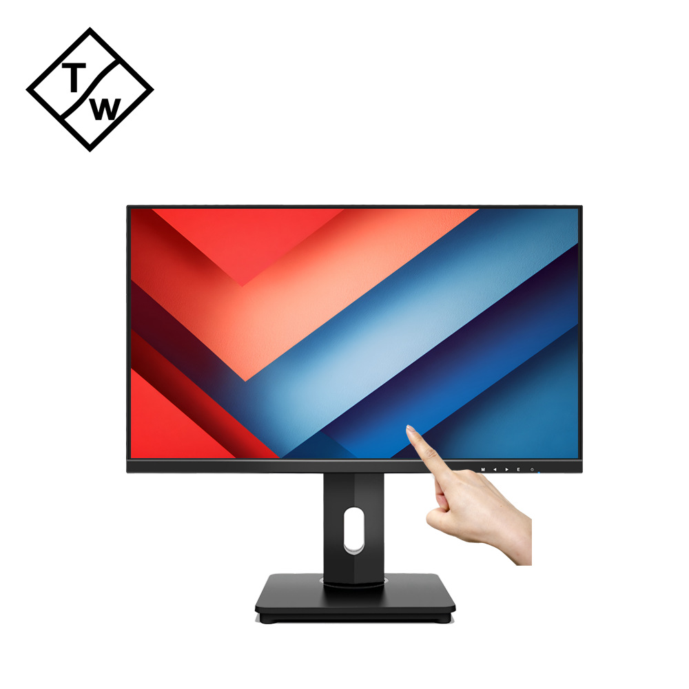 New Borderless 23.8inch Capacitive Touch Display Lift and Rotate Base Computer Display