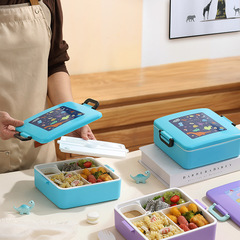 アマゾンクロスボーダー子供弁当箱携帯可電子レンジ学生弁当箱分格ランチボックスbento box