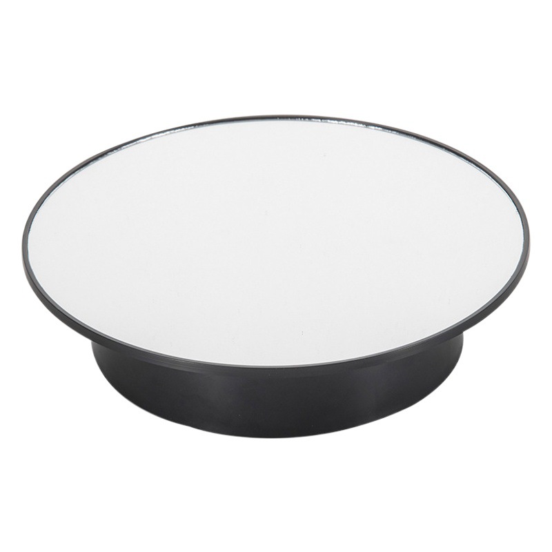 Espejo giratorio de dos vías giradiscos eléctrico 20cm soporte de exhibición estante de la joyería teléfono móvil fotografía pantalla giratoria Tocadiscos