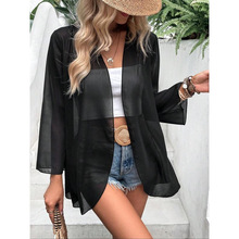 S 35611 Floral bubble sleeve cardigan �����������羳����