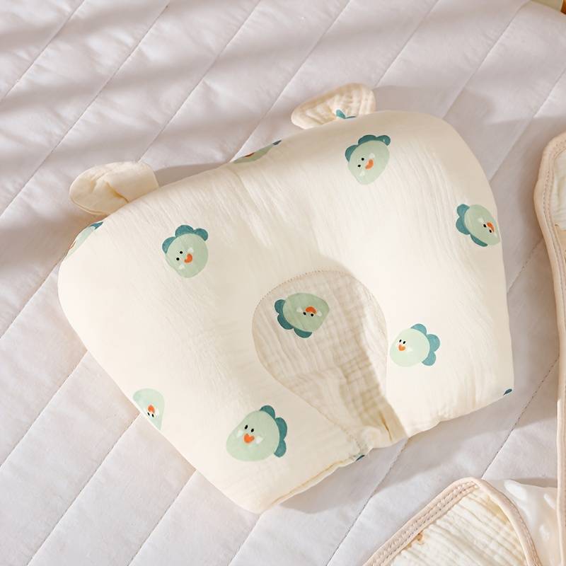 Almohada para bebé, protección para el cuello en forma de oso, almohada de fijación de cabeza anti-desviación, almohada para dormir para bebé, explosión transfronteriza de Amazon