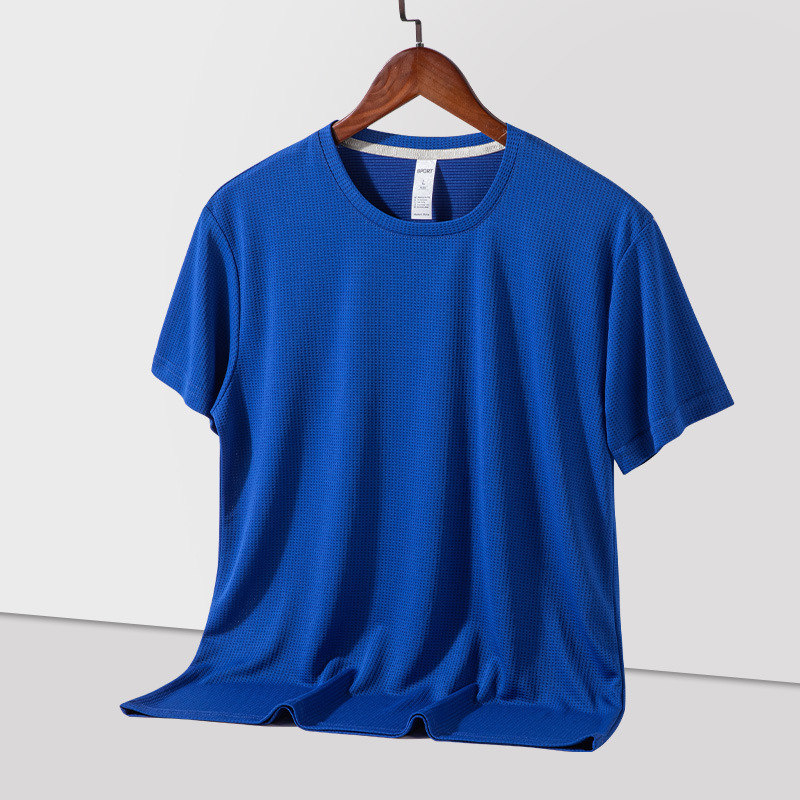 Nueva Camiseta de manga corta de secado rápido para hombres y mujeres de verano suelta transpirable para correr fitness deportes Top stretch camiseta de media manga