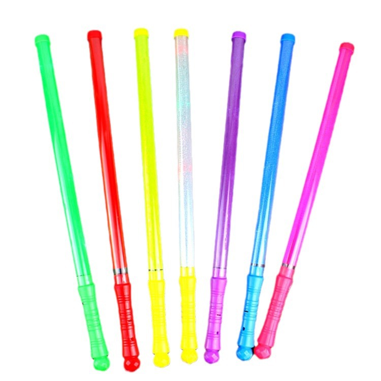 rainbow electronic big colorful flashing light stick