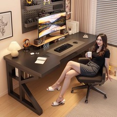 コンピュータのデスクトップの電気競争のテーブルと椅子のセットの寝室の家庭用オフィスは字を書く机の簡単な仕事台を勉強します。