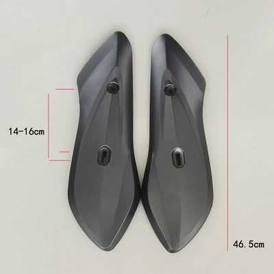 Electric vehicle fender shell plastic parts rear wheel - matte-black