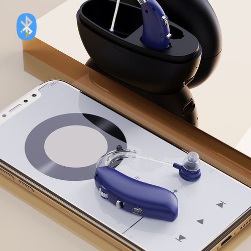 Cross-border 8-channel elderly hearing aid TWS hearing Bluetooth headset sound amplifier collector charging case wholesale